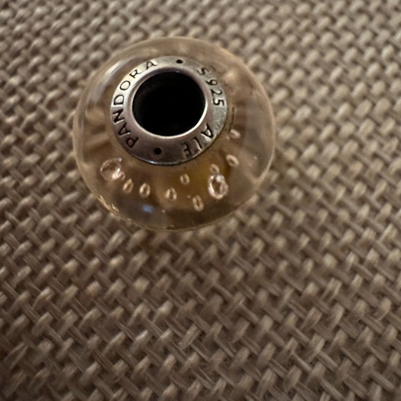 Pandora pale pink glass charm EUC - Picture 3 of 3